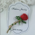 New Vintage Court Style Red Rose Brooch Fashion Pin Romantic Simple Textured Elegant Clothing Accessories