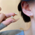New Chinese Style Pearl Ear Clip Stud Earrings Simple Graceful and Petite Women's Light Luxury Minority All-Matching Graceful Eardrop Earring Earrings