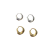 2023 New Classic Simple Cold Style Simple Bracelet Metal Earrings Women's High-Grade Fashion All-Matching Ear Clips Earrings