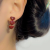 Korean Drip Love Heart Earrings 2024 New Sterling Silver Needle French Style Retro Elegant Geometric Fashion All-Match Stud Earrings