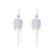 New Korean Graceful and Fashionable Super Fairy Petal Fringe Earrings Sterling Silver Needle Sweet and Simple Freshess Earrings Fashion