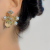 Korean Diamond Flower Earrings Sterling Silver Needle Affordable Luxury Style Fashionable Temperamental All-Match Internet Celebrity Niche Earrings Ear Rings