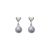 Love Gray Pearl Earrings Cold Style High-Grade Women's Niche Design Earrings 2023 New All-Matching Earrings