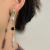 Korean Style Retro Irregular Pearl Earrings Sterling Silver Needle Fashionable Elegant High-Grade Long Tassel Earrings Earrings