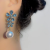 New Korean Rhinestone Flower Water Drop Earrings Sterling Silver Needle Female Fashion Personality Temperament Entry Lux Ear Studs Earrings