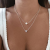 European and American Hot Fashion Love Pearl Titanium Steel Necklace Multi-Layer Necklace Accessories Female Personality All-Matching Graceful Necklace Fashion