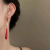 New Chinese Style Pearl Drop Pendant Earrings All-Matching Graceful Retro Stud Earrings Female Niche High-Grade Earrings