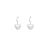 2024 New Ins Cold Style Metal Heart Earrings Women's All-Match Simple Niche Design Ear Studs Earrings