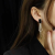 Sterling Silver Needle Korean Fashion Net Red Face Slim Earrings High-Grade Light Luxury Earrings Temperament Long Fringe Earrings