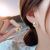 New French Style Opal Petal Stud Earrings Women's Sterling Silver Needle Korean Simple Temperamental High-Grade Earrings Wholesale