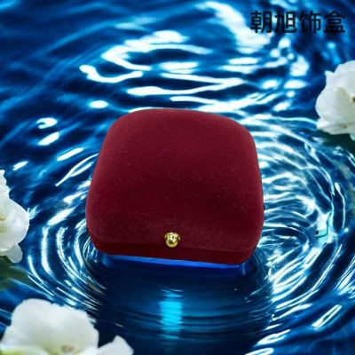 European and American trendy earrings ring packaging fluff ornament storage box necklace pendant box