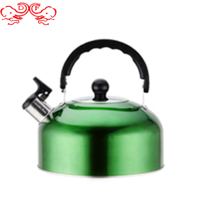 Df68736 Color Stainless Steel Whistling Kettle Luxury Flat Bottom Kettle Sound Kettle Gift Pot