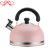 Df68736 Color Stainless Steel Three-Line Whistling Kettle Luxury Flat Bottom Kettle Sound Kettle Gift Pot