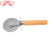 Df68744 Pancake Cutter with Wooden Handle Single Wheel Pizza Hob Cake Knife Kitchen Gadget Pancake Wheel Knife