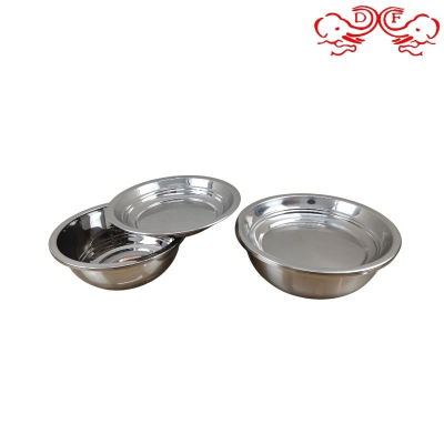 Df99100 Chinese Style Basin Set Stainless Steel Cover Basin with Lid African Export Stainless Steel Basin Basin Kitchen Hotel