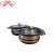Df99042 Four-Piece Set Stainless Steel Kettles Hollow Ear Pot Natural Color Silver Color Soup Pot Milk Pot Kitchen