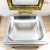 Df99008 Dining Stove Stainless Steel Golden Dining Stove Food Heating Stove Square Visual Dining Stove Kitchen Hotel Supplies