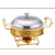 Df68080 Dining Stove Hotel Supplies Dining Stove Golden, round Glass Dining Stove Alcohol Buffet Stove Heating Insulation