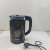 Df99379 Foreign Trade Cross-Border Led Blue Light Color Changing 304 Stainless Steel OEM Boiling Water Borosilicate Glass Electric Kettle