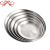Df99251 Stainless Steel Korean Style Barbecue Plate Western Cuisine Plate Bone Dish Ins Decoration Golden Disc Tray round Plate