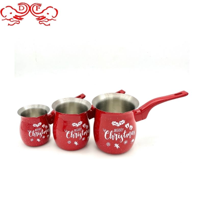Df99841 Stainless Steel Coffee Cup Teapot Coffee Pot Moka Pot Hand Made Coffee Maker Turkish Coffee Pot