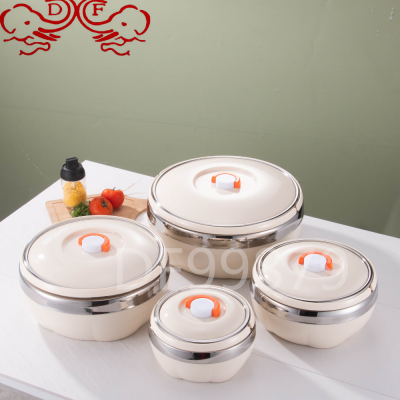 Df99879 Pumpkin Insulation Lunch Box Tape Handle Lunch Box Portable Pan round Rice Bucket Cross-Border Set Pot Africa Middle East