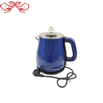 Df99465 Vintage Electric Kettle 1.8L Double-Layer Anti-Scald 304 Stainless Steel Liner Automatic Power off Kettle