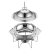 Df99372 Alcohol Stove Small Hot Pot Golden Hexagon Carved Dining Stove Stainless Steel Hook Buffet Stove