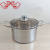 Df99124 Stainless Steel Soup Pot Household Cooking Noodle Pot Induction Cooker Applicable Gifts Small Soup Pot