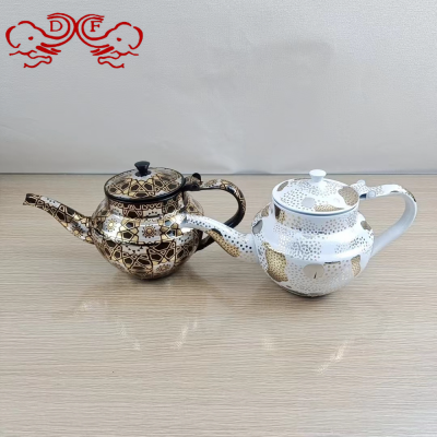 Small Tea Kettle Ceramic Hotel Tea Kettle Lily Pot Restaurant Little Teapot Kettle Water Pitcher