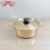 Df68736 Customized Korean Stainless Steel Seafood Hot Pot Binaural Gold and Silver Salad Noodle Soup Instant Noodle Pot Small Hot Pot