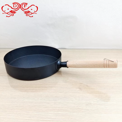 Df99118 Non-Stick Pan Frying Pan Extra Thick Large Capacity Binaural Home Versatile with Handle Anti-Stick Japanese and Korean Medical Stone Pan