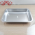 Df99434 304 Stainless Steel Plate Rectangular Tray Hotel Restaurant Plate Dinner Plate Barbecue Shop Deep Plates