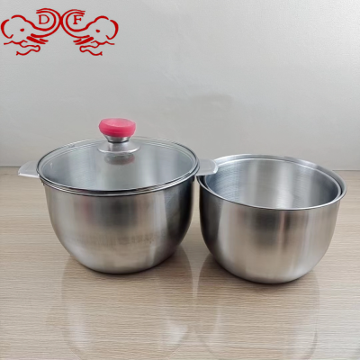 Df99118 304 Sst Mixing Bowl Thickened and Deepened Cream Basin with Lid Salad Bowl Cake Stirring Baking