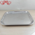 Df99115 304 Stainless Steel Meal Plate Baking at Home Square Ovenware Steaming Plate Cold Noodle Plate Noodle Multi-Purpose Plate