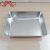 Df99115 Thickened Stainless Steel Plate Rectangular Magnetic Small Crisper Tray Towel Display Plate Square Basin