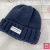 Korean Style Love Logo Color Knitted Hat Loose Design Show Face Small Age-Reducing Wool Earflaps Warm Sleeve Cap