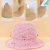 2023 New Spring/Summer Papyrus Foldable Small Brim Simple Sun Protection Sun-Shade Fisherman Hat Cap