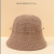2023 New Japanese Minority Bell Type Bucket Hat Women's Summer Bucket Korean Style Face-Showing Straw Hat
