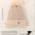 2023 New Snowflake Buckle Color Stitching Thickened Knitted Hat One Top