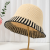 2023 New Japanese Minority Bell Type Contrast Color Series Bucket Hat Women's Summer Bucket Korean Style Face-Looking Straw Hat