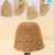 2023 New Japanese Minority Bell-Shaped Hollow-out Bucket Hat Women's Summer Bucket Korean-Style Face-Showing Straw Hat