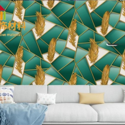 PVC Wallpaper 3D Wall Sticker Background Wall European Damascus Wallpaper