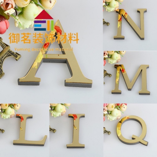 Cross-Border AliExpress Home Decoration Acrylic Mirror Word Eva English Decorative Letters Creative Wall Sticker