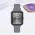 Factory Wholesale Casual Fashion Jelly Color Girls' Watch Simple Rectangular Sports Digital Women's Watch
