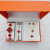 Cross-Border Clover Bracelet Watch Women's Necklace Bracelet Ring Eardrops Gift Box Five-Piece Jewelry Gift Watch