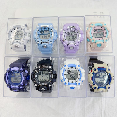 New Korean Style Boxed Sports Multi-Functional Children's Electronic Watch Harajuku Style Unicorn Youth Student Watch