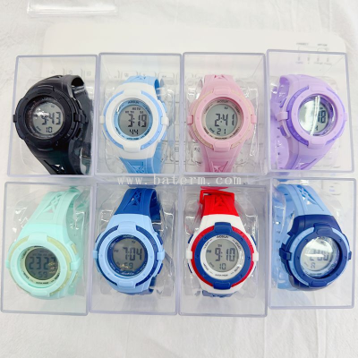 New Korean Style Boxed Sports Compact Multi-Functional Children's Electronic Watch Harajuku Style Unicorn Teen Watch