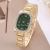 Cross-Border Fashion Luxury Diamond Oval Metal Strap Bracelet Watch Female Temperament Quartz Watch Multiple Colors