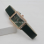 Fashionable Ins Style Rectangular Diamond-Embedded Simple Belt Women's Watch Simple Student Fashion Watch Quartz Watch